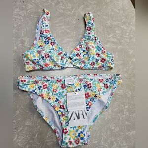Zara Kids Floral Bikini - Multicolor